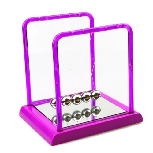 Colorful Plastic Square Newton's Cradle Home Tableware   big purple