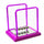 Colorful Plastic Square Newton's Cradle Home Tableware   big purple