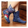 Vintage Beijing Cloth Shoes Embroidered Boots jeans 35