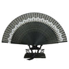 Butterfly Bone Lace Silk Folding Fan Artware    black