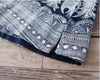 Boho Pteris Floral Highlander Linen Tunic Dress