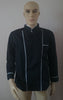 Long Sleeve Classic Kitchen Cook Chef Waiter Waitress Coat Uniform Jacket Black