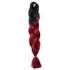 Afro Dyed Big Braid  Chic Gradient Ramp hair extension