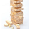 Pine Jenga Box 54 Pieces 4 Dices Presented Bulding Stock Domino Small Digit Jeng