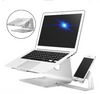 Universal Dual Bracket Aluminium  Anti-slip Moving desktop Holder Stand 2in1