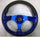 13in Alliage Auto Confortable Prise Volant de Direction Course Style Sport Bleu
