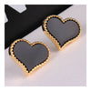 small jewelry wholesale small fresh love acrylic earrings 18K gold earrings Gold