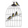 Modern Iron Bird Cage Wall Hanging Decoration   C