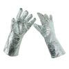 one pair Work Protection Aluminum Foil Thermal Insulation Gloves 38cm