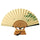 Folding Fan Gentleman Cotton Cloth   willow fish
