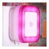 LED Body Induction Sensor Controlled Night Light ABS    Rose red