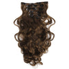 50cm Long Curled Wavy bundle Hair extension 7 clips in luxury Fashion