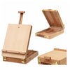 Madera Dura Portátil Caja Caballete Pintura Multifuncional Pintura Maleta