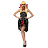 Gothischer Vampir Damen Raffinesse Kostüm Halloween Cosplay Spiel Uniform