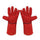 one pair Long Mig Welding WELDERS Work Cowhide Leather Gloves 35cm Full Red