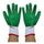 one pair Work Universal Protection Glue Gloves 24cm Green
