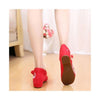 Colorful Phoenix Old Beijing Embroidered Cloth Shoes Woman National Style Square