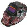 Auto Darkening Welding Lens with Quality Multi Color Shiny Skull Graphics & LCD