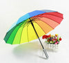 New Rainbow Umbrella with Straight Shank Wedding Party Favor