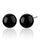 natural onyx earrings  8mm  BLACK