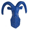 Sheep Head Wall Hanging Decoration Plastic blue