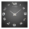 Living Room Silent Wall Clock Super Large Size Acrylic DIY Simple   silver