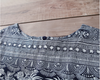 Boho Pteris Floral Highlander Linen Tunic Dress
