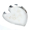 Acero Inoxidable Aderezo Plato Mostaza Plato con 2 Funda Forma Corazón