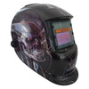 Automatic Welding Lenses in Stylish Terminator Style Skull Graphic Design & LCD