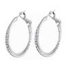 18K Gold Platinum Galvanized Earrings  white