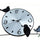 Wall Clock Bird Creative Iron Gift