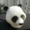 Panda Kopfmaske Gummi Latex Tier Kostüm Voller Kopf Maske Halloween Fächer