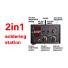 2IN1 SMD HOT AIR REWORK SOLDERING IRON STATION