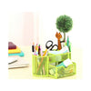 9 Slots Compartments Desk Organizer Pen Holder Rack Office Stationary  Green