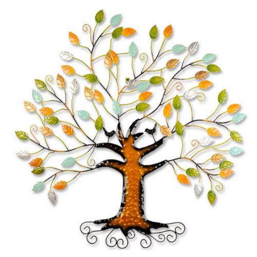 Modern Simple Iron Money Tree Wall Hanging Decoration