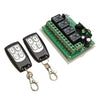 12V 4CH Channel 433Mhz Wireless Remote Control Switch With 2 Transimitter