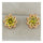 18K Gold Galvanized Austrian Zircon Earrings  green