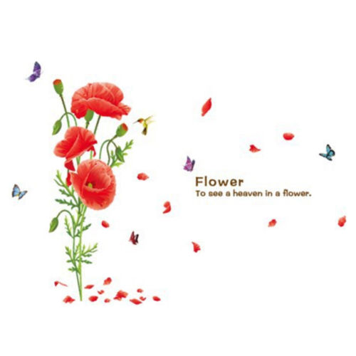 Wallpaper Wall Sticker Removeable Flower Village Style