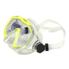 Plongée Lunettes Masques Visage Miroir Adulte Jaune