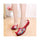 Old Beijing Cloth Shoes Summer Woman Cowhells Sole Embroidered Shoes Slipsole Vi