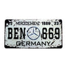 América Europa France Coche Placa Barra Ktv Colgante de Pared Decoración 12