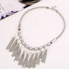 European Exaggerated Big Brand Ornament Environment-friendly Alloy Waterdrop Nec