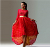 Sexy Lace Swallow Tail Hi-Lo Asymmetrical Long Party Formal Event Dress
