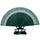 Butterfly Bone Lace Silk Folding Fan Artware    green