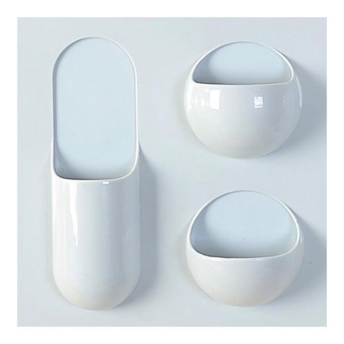 Traceless Bathing Room Storage Rack    light blue 3 lattice