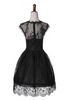 Full Lace In Built Tutu Flared Party Ball Cocktail Midi Dress for Formal Event