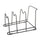 3 Slots Pan Stand Dish Rack Pot Holder Cookware Organizer