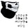 Skull Half Face Bandana Skeleton Ski Motorcycle Biker Paintball Mask