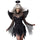 Halloween Costumes Zombie Stage Uniform with Wings   black