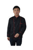 Long Sleeve Classic Kitchen Cook Chef Waiter Waitress Coat Uniform Jacket Black